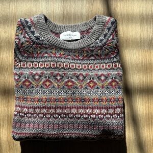 Goodfellow & Co Multicolor Patterned Crewneck Sweater